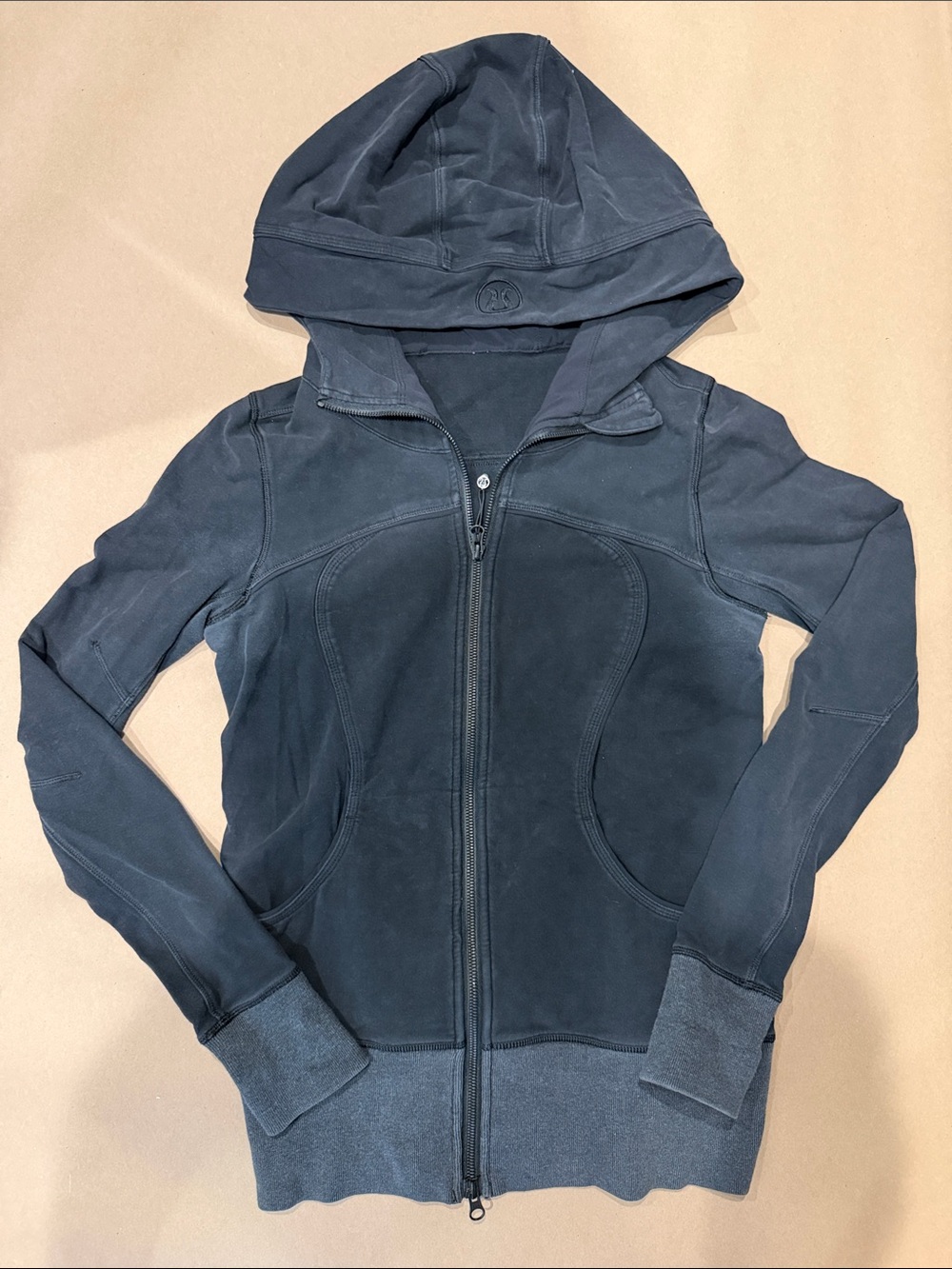Lululemon Black Scuba Hoodie Zip Jacket Womens Large